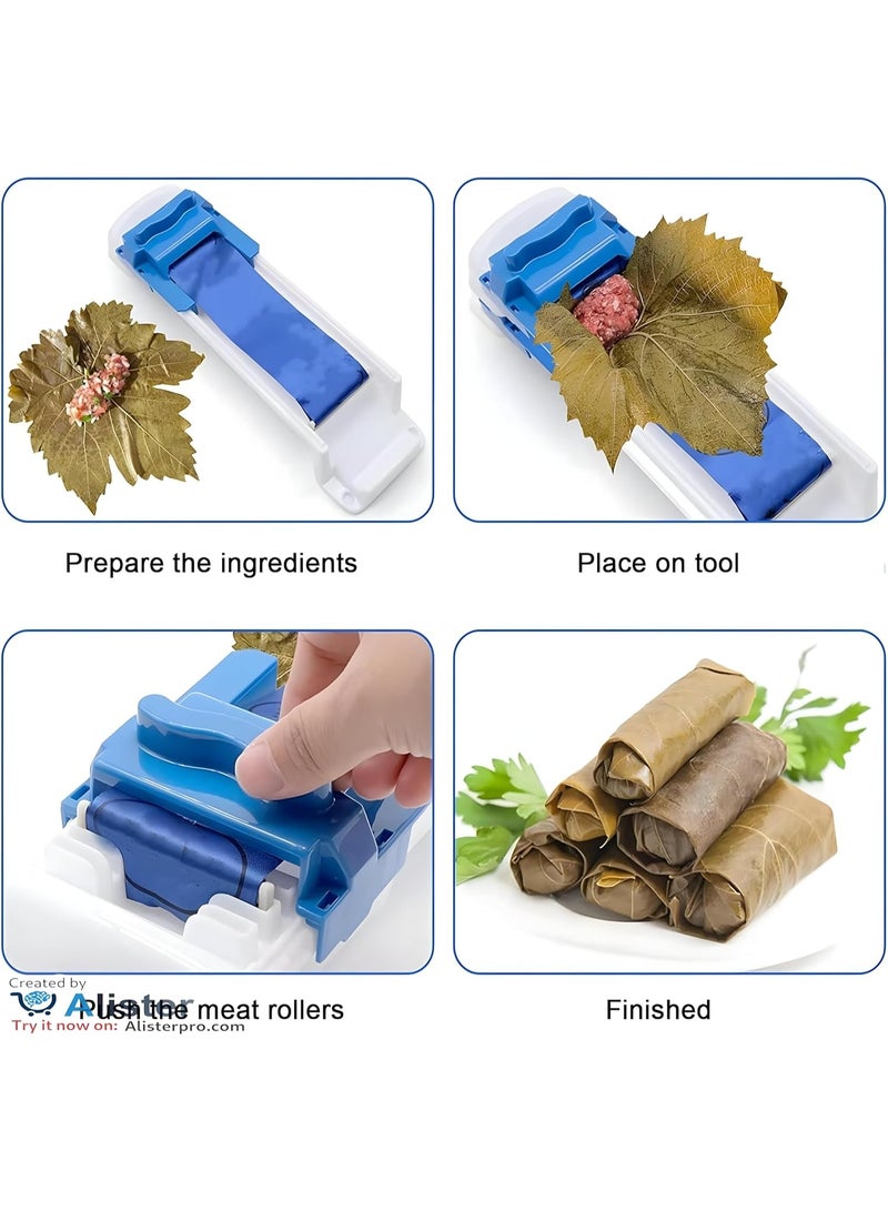 Grape Leaf Rolling Machine for Meat and Vegetable Stuffing, Ideal for Grape Leaves, Cabbage, Sushi, Suitable for Beginners and Kids, Available in Al-Israa (Three Pieces) - Image 2